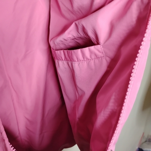 Talbots Pink Goose Down Puffer Vest Size M Quilted Hooded Preppy Staple - Picture 7 of 9